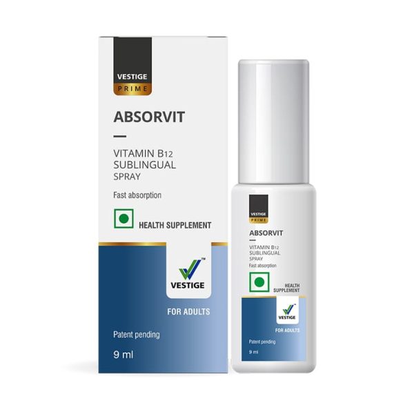 Vestige Prime Absorvit Vitamin B12 Sublingual Spray 9 ml