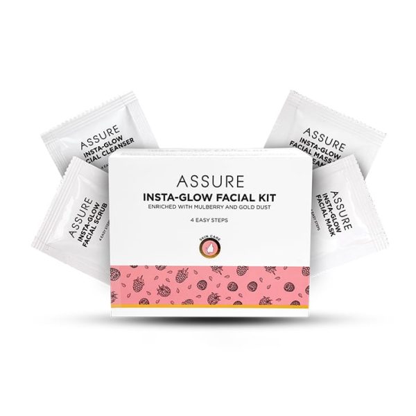 Assure Insta Glow Facial Kit  : 1 N x 5 g + 3 N x 10 g = 35 g