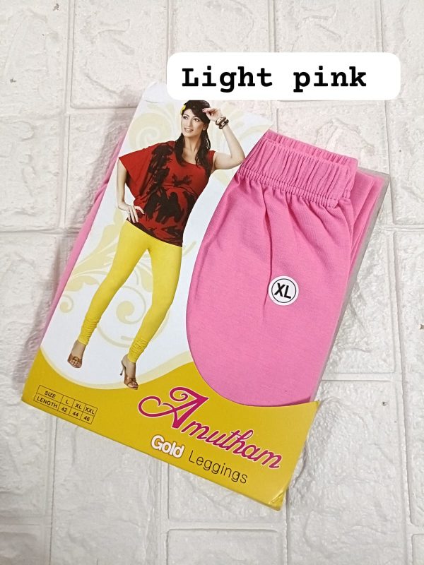 light pink colour 4 way lycra leggings