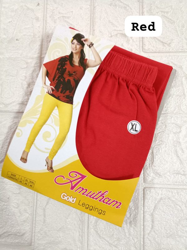 Red 4 way lycra leggings