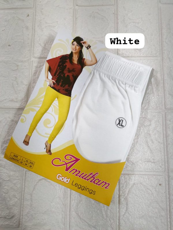 white 4 way lycra leggings