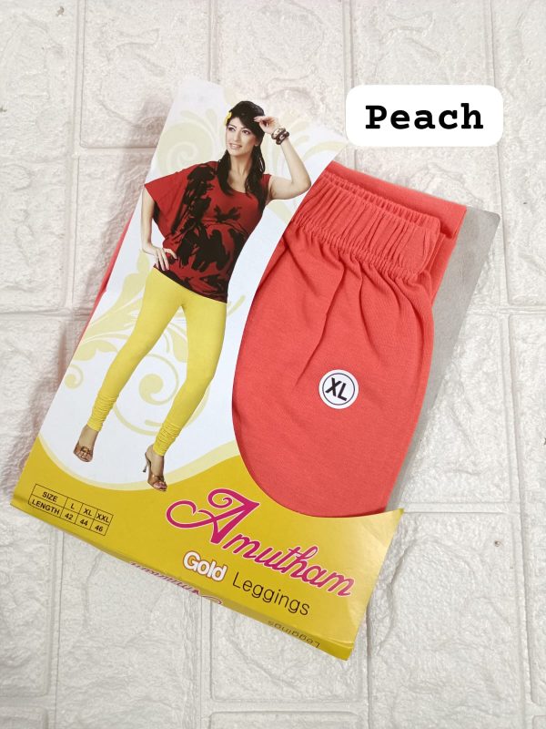 peach 4 way lycra leggings